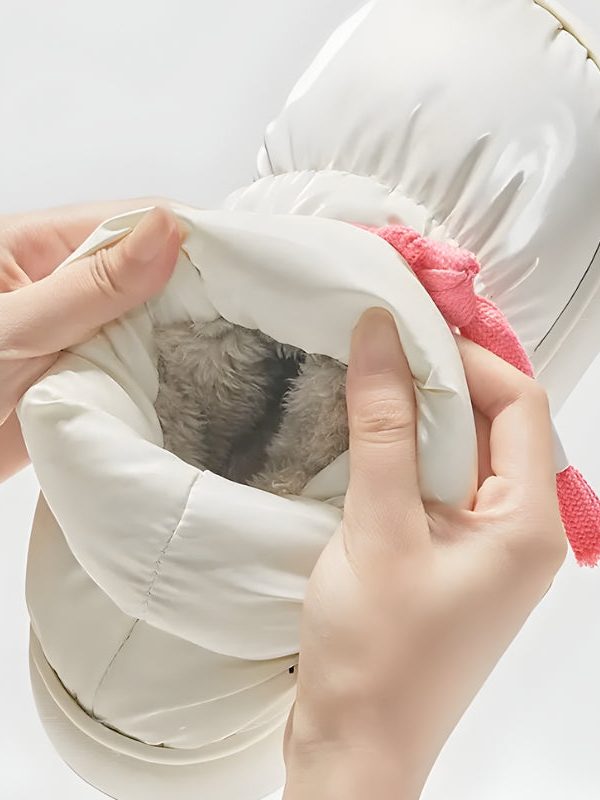 Drawstring Puffer Slippers