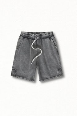 Drawstring Waist Loose Shorts