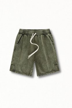 Drawstring Waist Loose Shorts