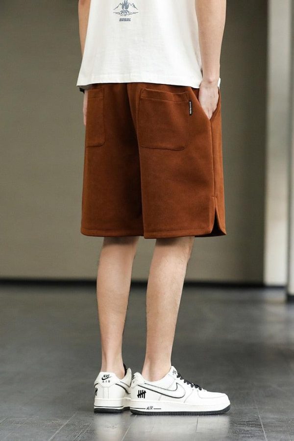 Drawstring Waist Oversize Sweatshort