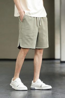 Drawstring Waist Oversize Sweatshort