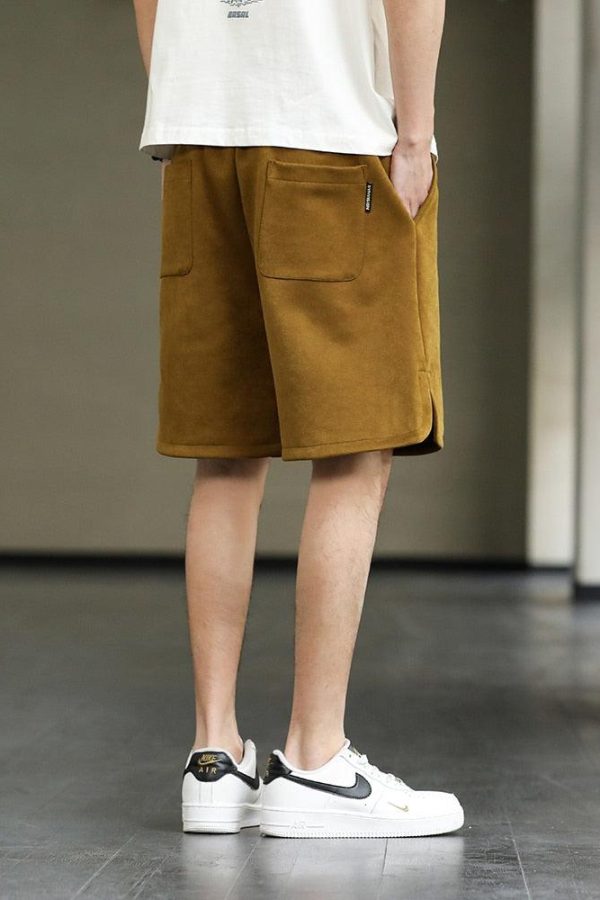 Drawstring Waist Oversize Sweatshort