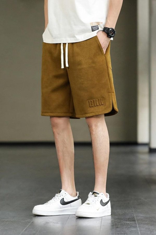 Drawstring Waist Oversize Sweatshort