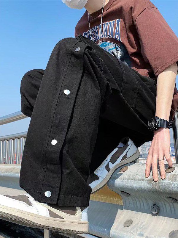 Elastic Waist Wide Leg Cargo Pants