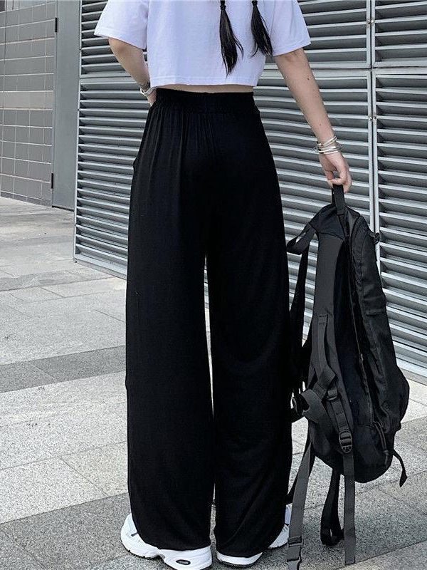 Elasticated Waist Butterfly Cut-Out Pants