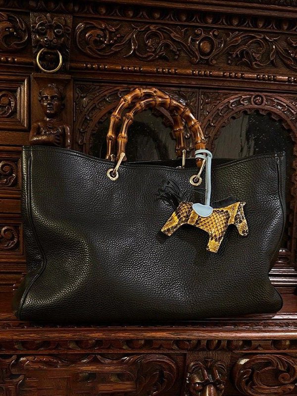 Elegant Black Large Capacity Solid Durable Leather Tote Handbag