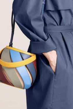 Elegant Blue Versatile Calf Leather Satchel Handbag