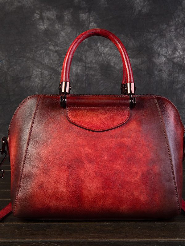 Elegant Chocolate Women's Calf Leather Tote Handbag