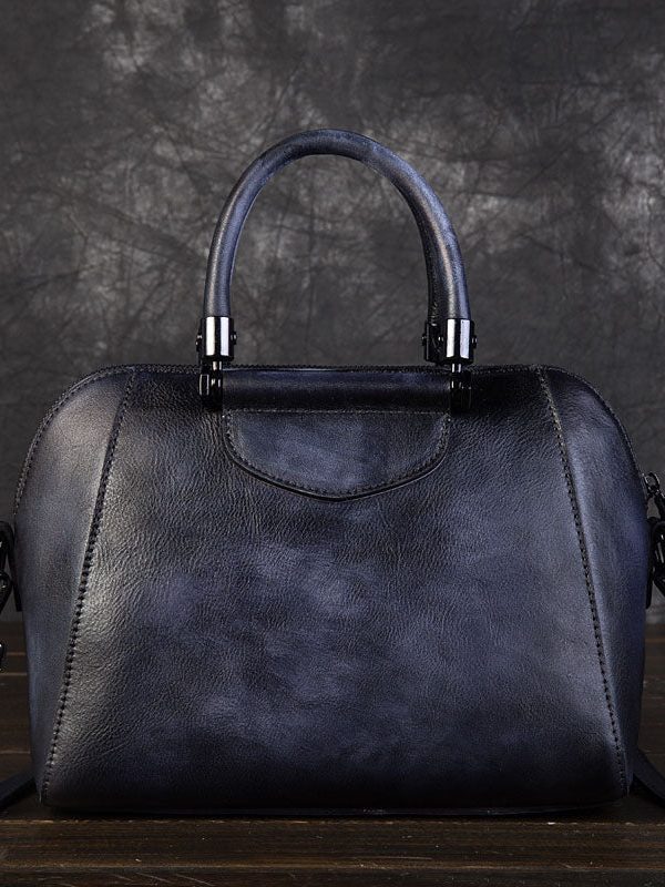 Elegant Chocolate Women's Calf Leather Tote Handbag