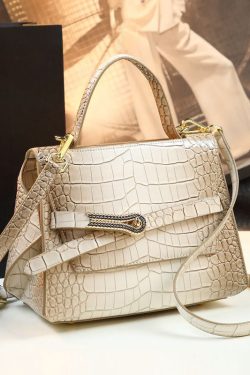 Elegant Gradient Color Alligator Pattern Versatile CrossBody Women Handbags