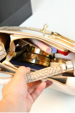 Elegant Gradient Color Alligator Pattern Versatile CrossBody Women Handbags