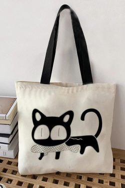 Elegant White Greenery Print Canvas Satchel Handbag