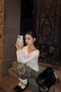 Embroidered Long Sleeve Top