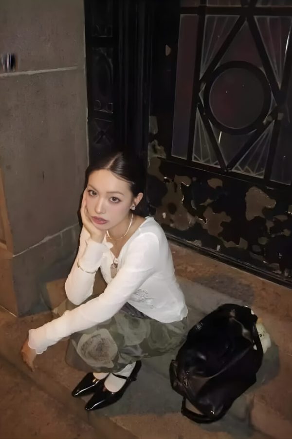 Embroidered Long Sleeve Top