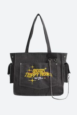 Embroidered Shoulder Bag