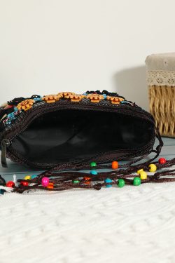 Ethnic Style Coconut Shell Handmade Woven Crossbody Bag