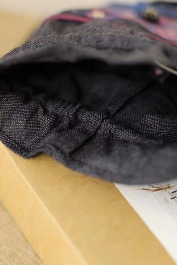 Ethnic Style Embroidered Drawstring Bucket Bag