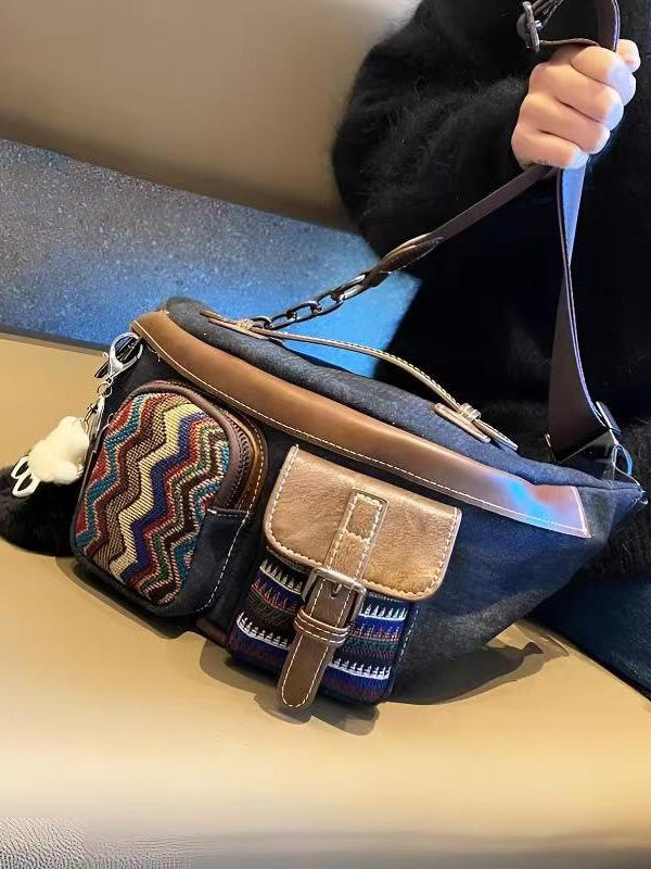 Ethnic Style Large Capacity Leisure Versatile Messenger Bag