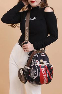 Ethnic Style Travel Versatile Printed Backpack