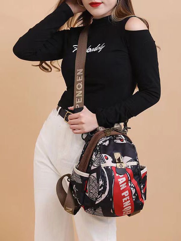 Ethnic Style Travel Versatile Printed Backpack