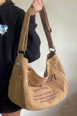 European And American Fashion Canvas Large Capacity Crossbody Bag