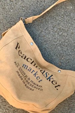 European And American Fashion Canvas Large Capacity Crossbody Bag