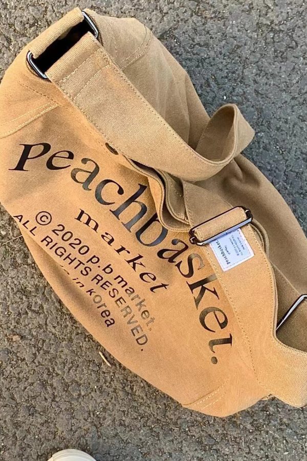 European And American Fashion Canvas Large Capacity Crossbody Bag