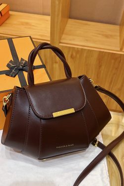 European And American Fashion Splicing Pumpkin Crossbody Bag