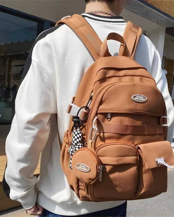 Extra Pockets Casual School Backpack