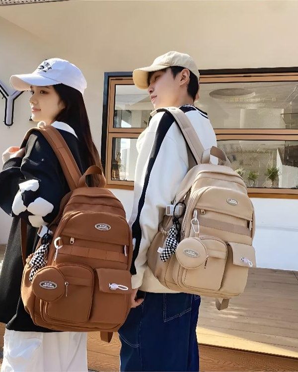 Extra Pockets Casual School Backpack