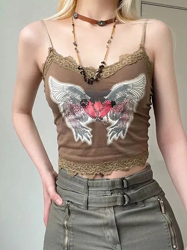 Fairy Grunge Angel Wings Top