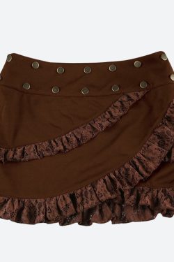 Fairy Grunge Asymmetric Mini Skirt