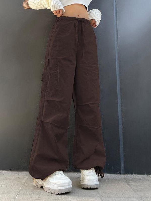 Fairy Grunge Drawstring Parachute Pants