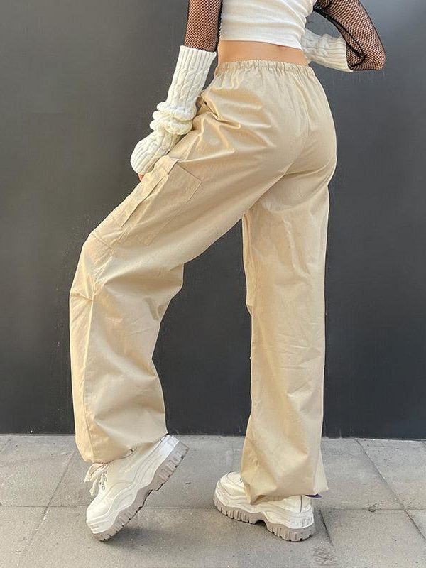 Fairy Grunge Drawstring Parachute Pants