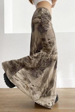 Fairy Grunge Forest Maxi Skirt