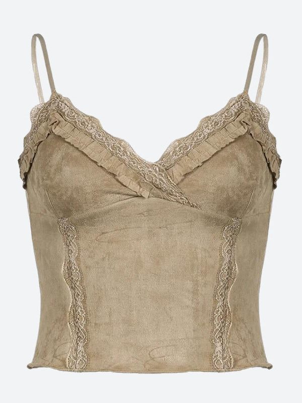 Fairy Grunge Frilled Lace Top