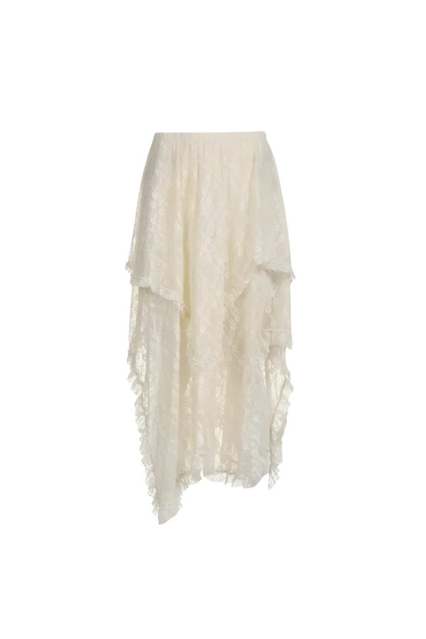 Fairy Grunge Lace Midi Skirt