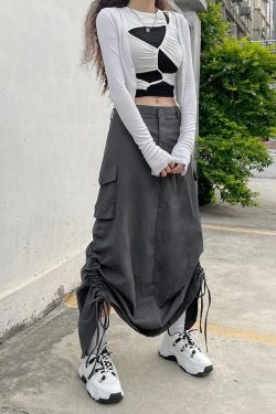 Fairy Grunge Parachute Maxi Skirt