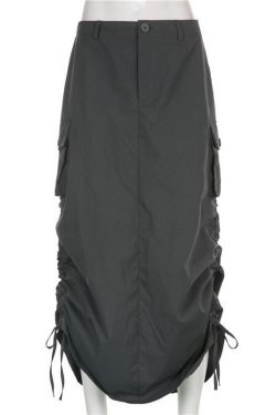 Fairy Grunge Parachute Maxi Skirt