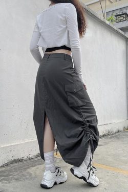 Fairy Grunge Parachute Maxi Skirt