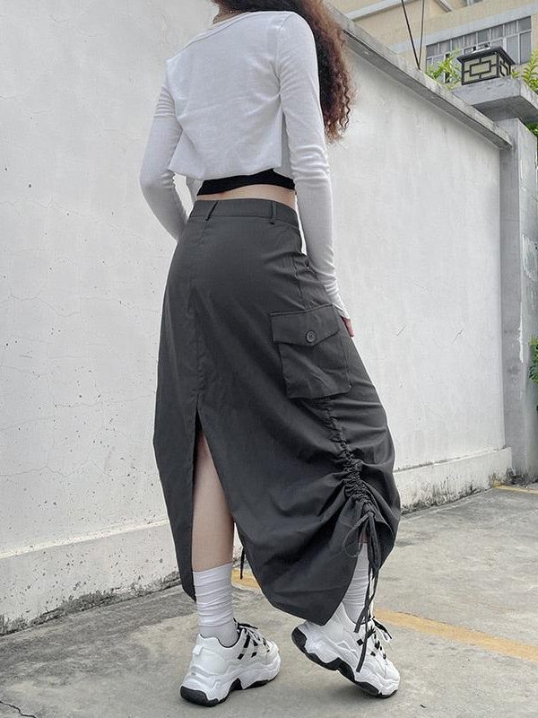 Fairy Grunge Parachute Maxi Skirt