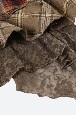 Fairy Grunge Patchwork Mini Skirt