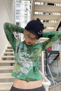 Fairy Grunge Print Top