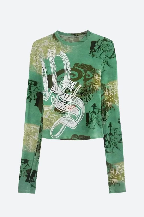 Fairy Grunge Print Top