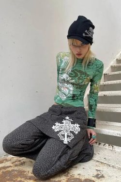 Fairy Grunge Print Top