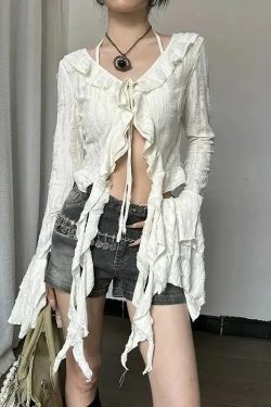 Fairy Grunge Ruffled Top