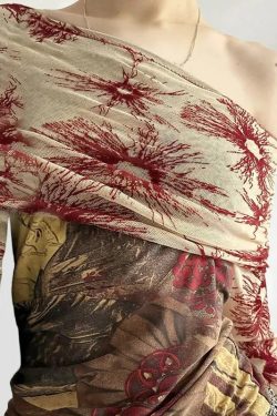 Fairycore Bohemian Off Shoulder Top