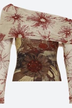 Fairycore Bohemian Off Shoulder Top