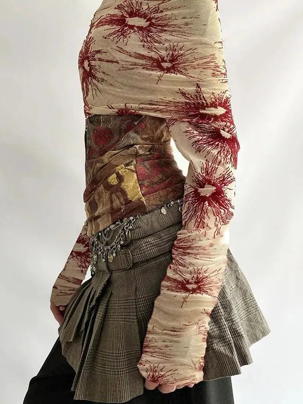 Fairycore Bohemian Off Shoulder Top