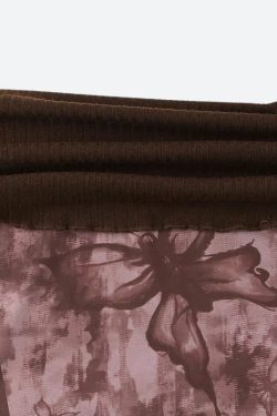 Fairycore Butterfly Ruched Off Shoulder Top